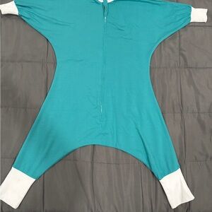 Teal Flying Squirrel size medium (2t-3t).